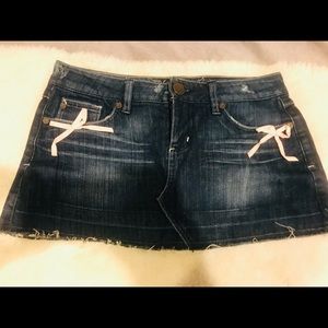 Mini jeans skirt